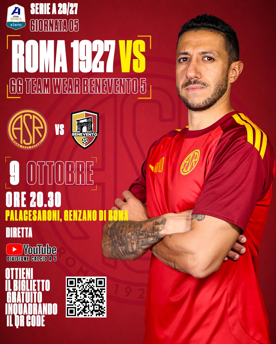 Biglietteria | Roma 1927 - GG Team Wear Benevento 5